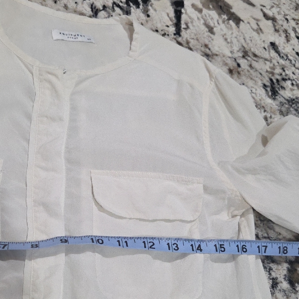 Equipment Cream Silk Blouse - Picture 5 of 6